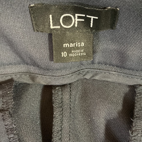 Loft Marisa Pants, Gray, size 10 - Picture 6 of 10